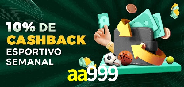 10% de bônus de cashback na aa999